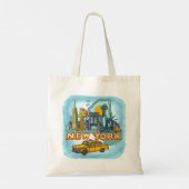 New York Tote Bag Tragetasche (Rückseite)