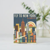 New York Travel Postkarte (Stehend Vorderseite)