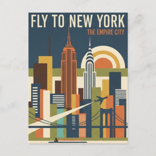 New York Travel Postkarte (Vorderseite)