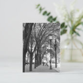 New York Tree Lined Walk Postkarte (Stehend Vorderseite)