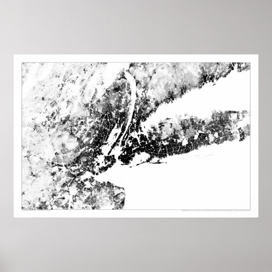New York Tri-Staat Census Dotmap Poster (Vorne)