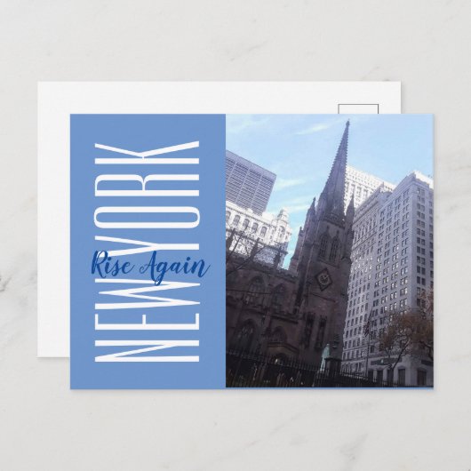 New York Trinity Place Postkarte