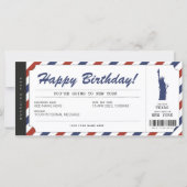 New York Trip Boarding Pass Ticket (Vorderseite)