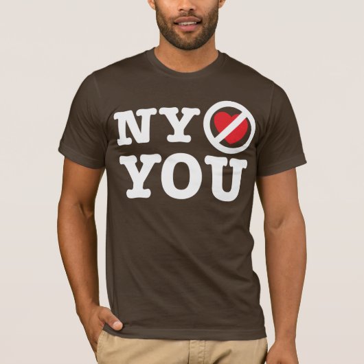 New York tut nicht Liebe Sie ny Parodie i-Liebe T-Shirt (Vorderseite)