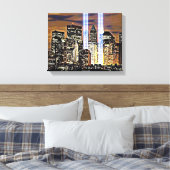 New York Twin Towers Light Beams Leinwanddruck (Insitu (Schlafzimmer))
