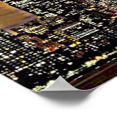 New York Twin Towers Light Beams Poster (Ecke)