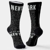New York Typografie Socken (Gewinkelt)