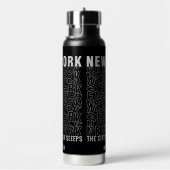 New York Typografy individuelle Name Trinkflasche (rechts)