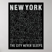 New York Typografy Poster (Vorne)