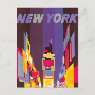 New York Unbearbeitete Vintage-Fotos Alte Ästhetik Postkarte