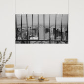 New York und Central Park Black & White Poster (Küche)