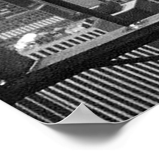 New York und Central Park Black & White Poster (Ecke)