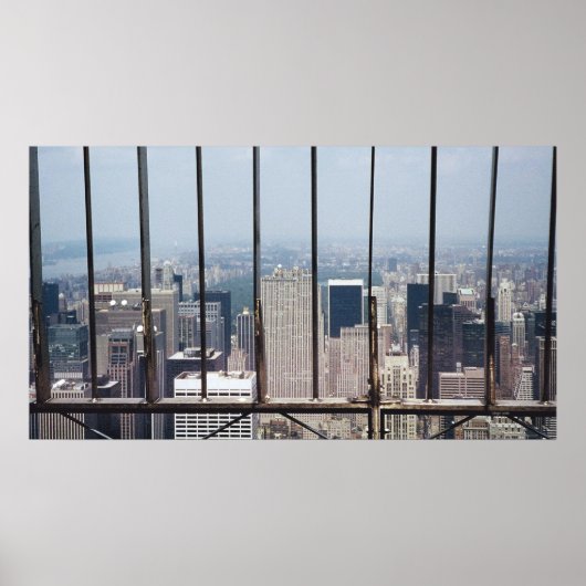 New York und Central Park vom Empire State Bldg. Poster (Vorne)