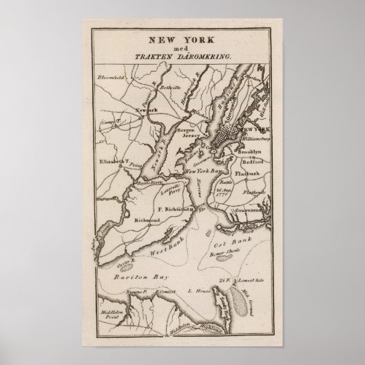 New York und New Jersey Region Poster (Vorne)