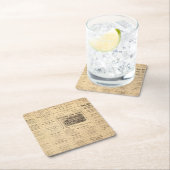 New- York und Pennsylvania-Öl-Anzeigen Rechteckiger Pappuntersetzer (Vor Ort)