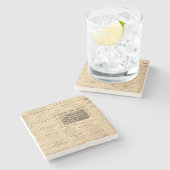 New- York und Pennsylvania-Öl-Anzeigen Steinuntersetzer (Seitenansicht)