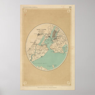 New York und seine Umgebungen Poster