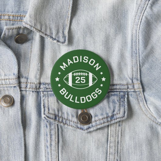 New York und White Football Button (Beispiel)