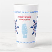 New York, United States, Customizable, Sea Travel Milchtasse (Vorderseite)