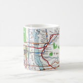 New York: Untergrundbahn Map, 1940 Kaffeetasse (Mittel)