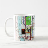 New York: Untergrundbahn Map, 1940 Kaffeetasse (Links)
