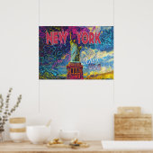 New York, USA besuchen... Poster (Küche)