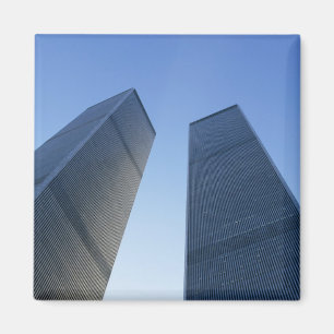 New York, USA. Blick auf Zwillingstürme der Magnet