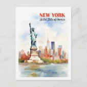 New York USA Famous Travel Place Postkarte (Vorderseite)