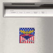 New York USA Flag Magnet (In Situ (Geschirrspüler))