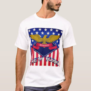 New York USA Flag T-Shirt