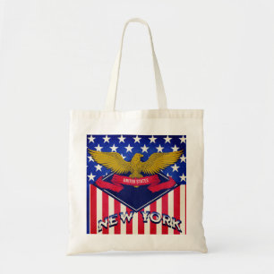 New York USA Flag Tragetasche