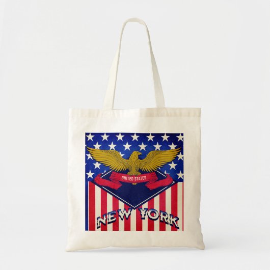New York USA Flag Tragetasche (Vorne)
