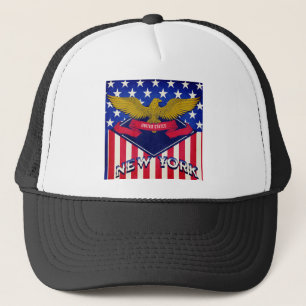 New York USA Flag Truckerkappe