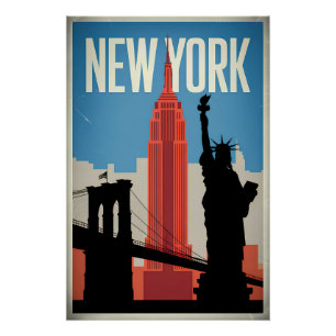 New York USA im Vintage-Stil Poster