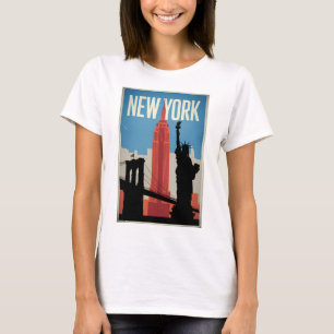 New York USA im Vintage-Stil T-Shirt