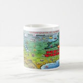 New York USA Map Kaffeetasse (Mittel)
