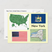 New York, USA Postkarte (Vorne/Hinten)