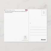 New York, USA Reise-Postkarte Postkarte (Rückseite)