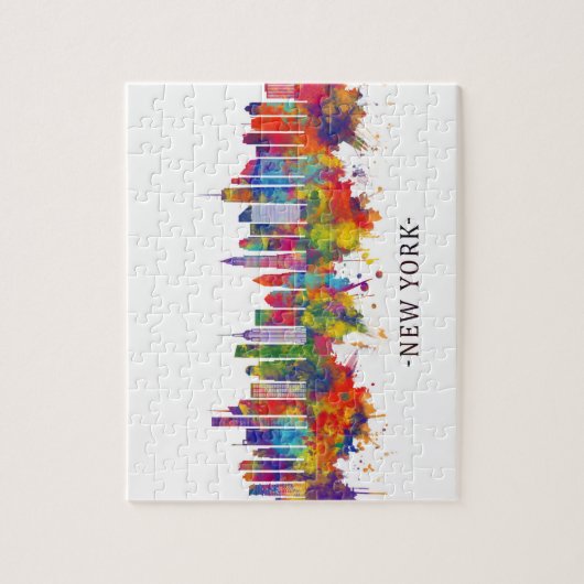 New York USA Skyline Puzzle (Vertikal)