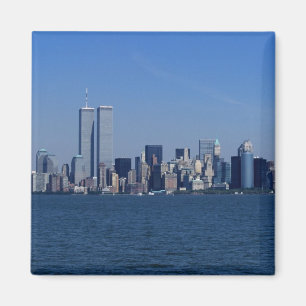 New York, USA. Skyline von Downtown Manhattan Magnet