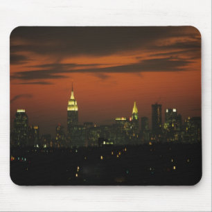New York, USA. Skyline von Uptown Manhattan 2 Mousepad