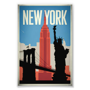 New York USA Vintag Fotodruck
