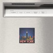 New York USA Vintag Magnet (In Situ (Geschirrspüler))