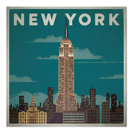 New York USA Vintag Poster (Vorderseite)