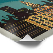 New York USA Vintag Poster (Ecke)