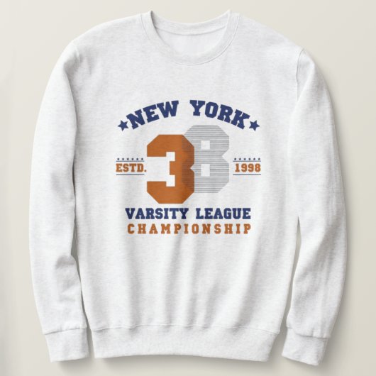 New York varsity wear typography emblem Sweatshirt (Design vorne)