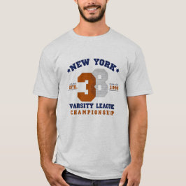 New York varsity wear typography emblem T-Shirt