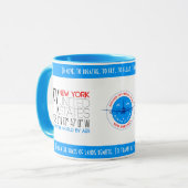 New York, Vereinigte Staaten elegant Tasse (Vorderseite Links)