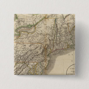 New York, Vermont, New Hampshire usw. Button