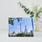 New York View Postcard Central Park & Brooklyn Postkarte (Stehend Vorderseite)